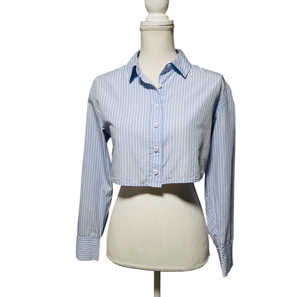 Reformation Blue and White Striped Willow Pajama Set Size Small - Picture 2 of 16